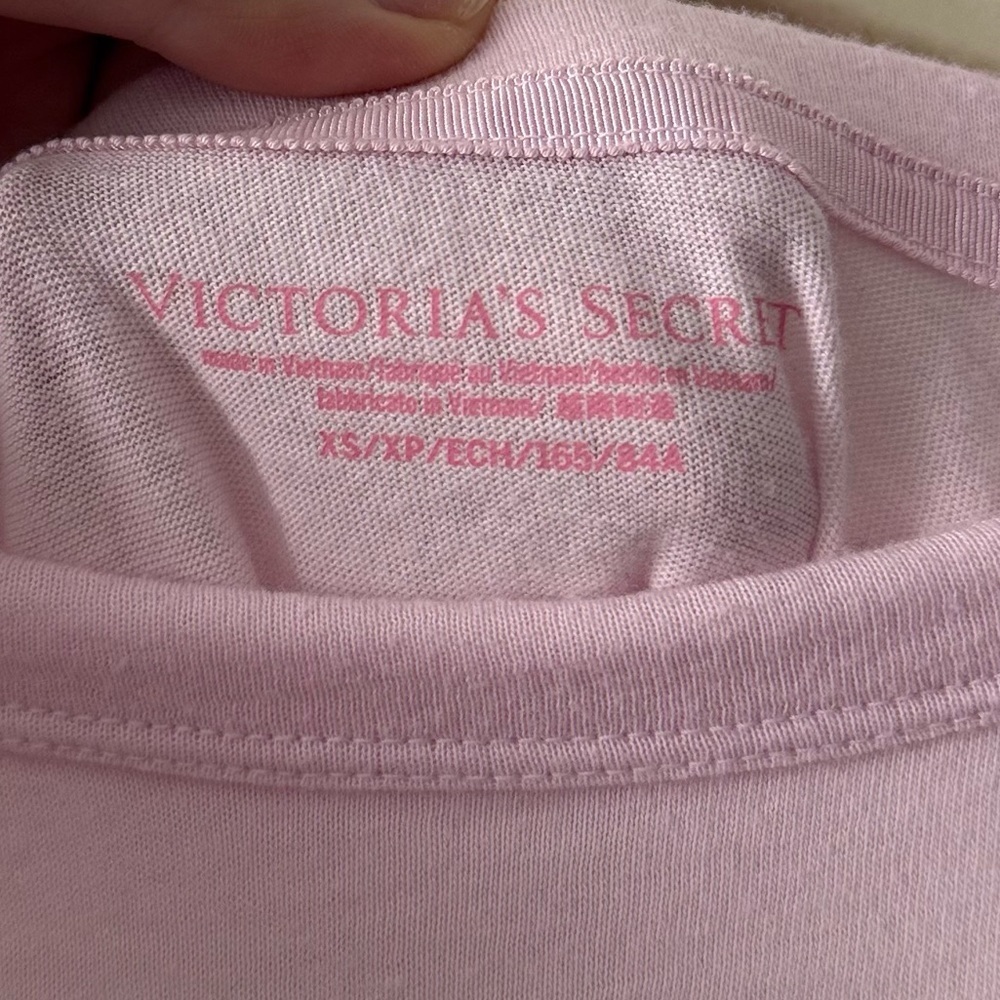 Victoria's Secret Angel Light Pink Pajama Shirt Dress Nightie - Picture 7 of 7